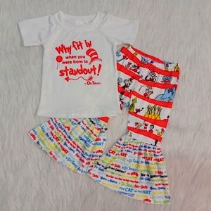 Cat in the Hat Two piece outfit